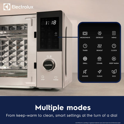 Electrolux 25L combination microwave with grill, view 4