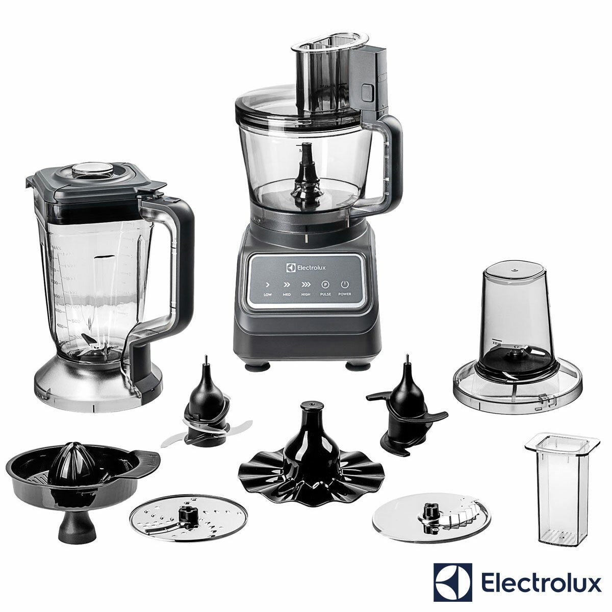 Electrolux SDA2838ELGRY 1000W food processor and blender, main view