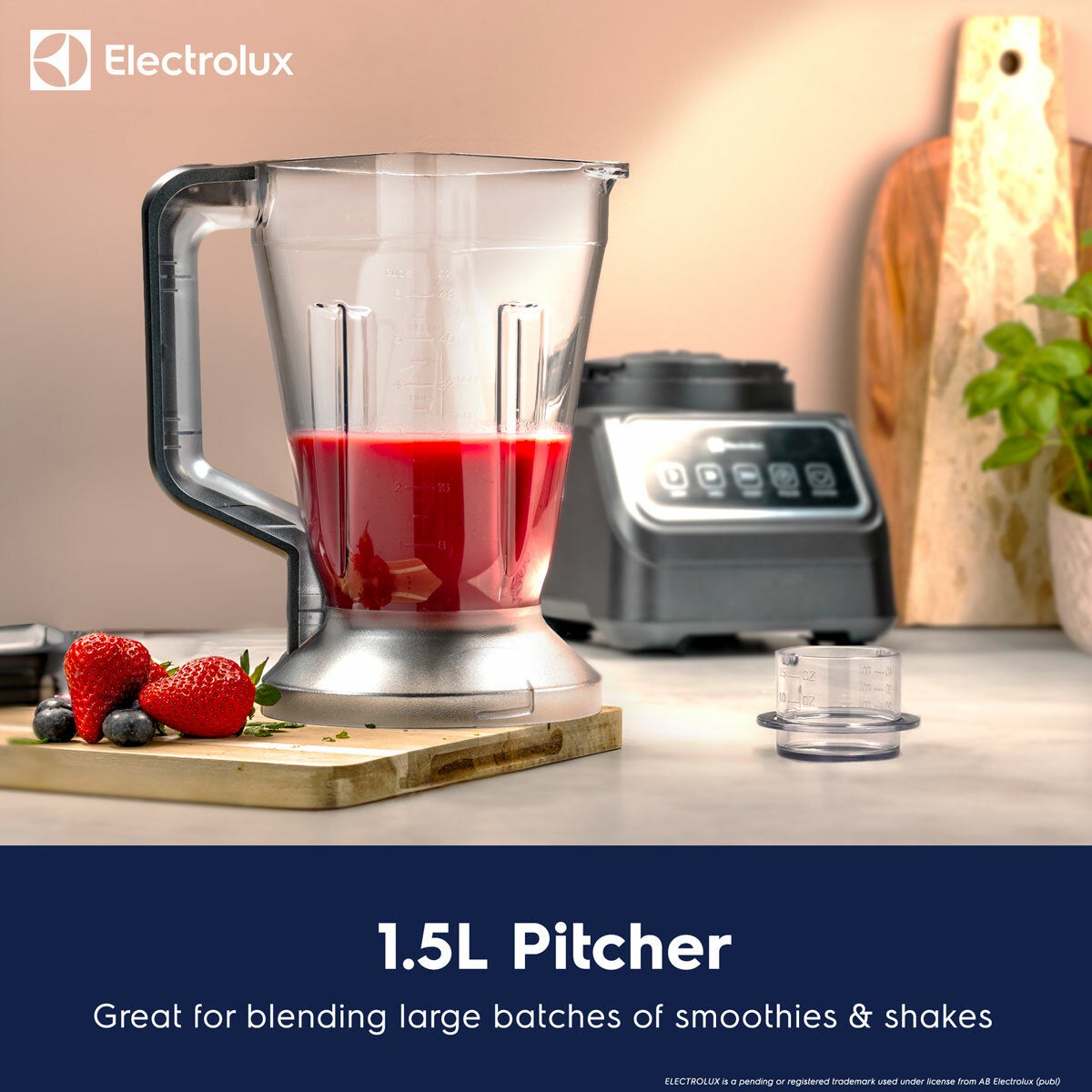 Electrolux SDA2838ELGRY 1000W food processor and blender, view 4