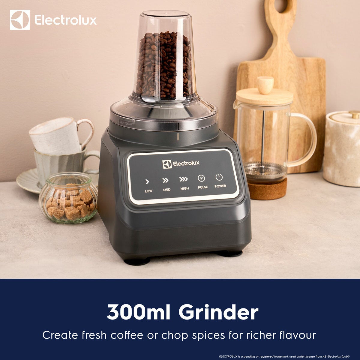 Electrolux SDA2838ELGRY 1000W food processor and blender, view 5