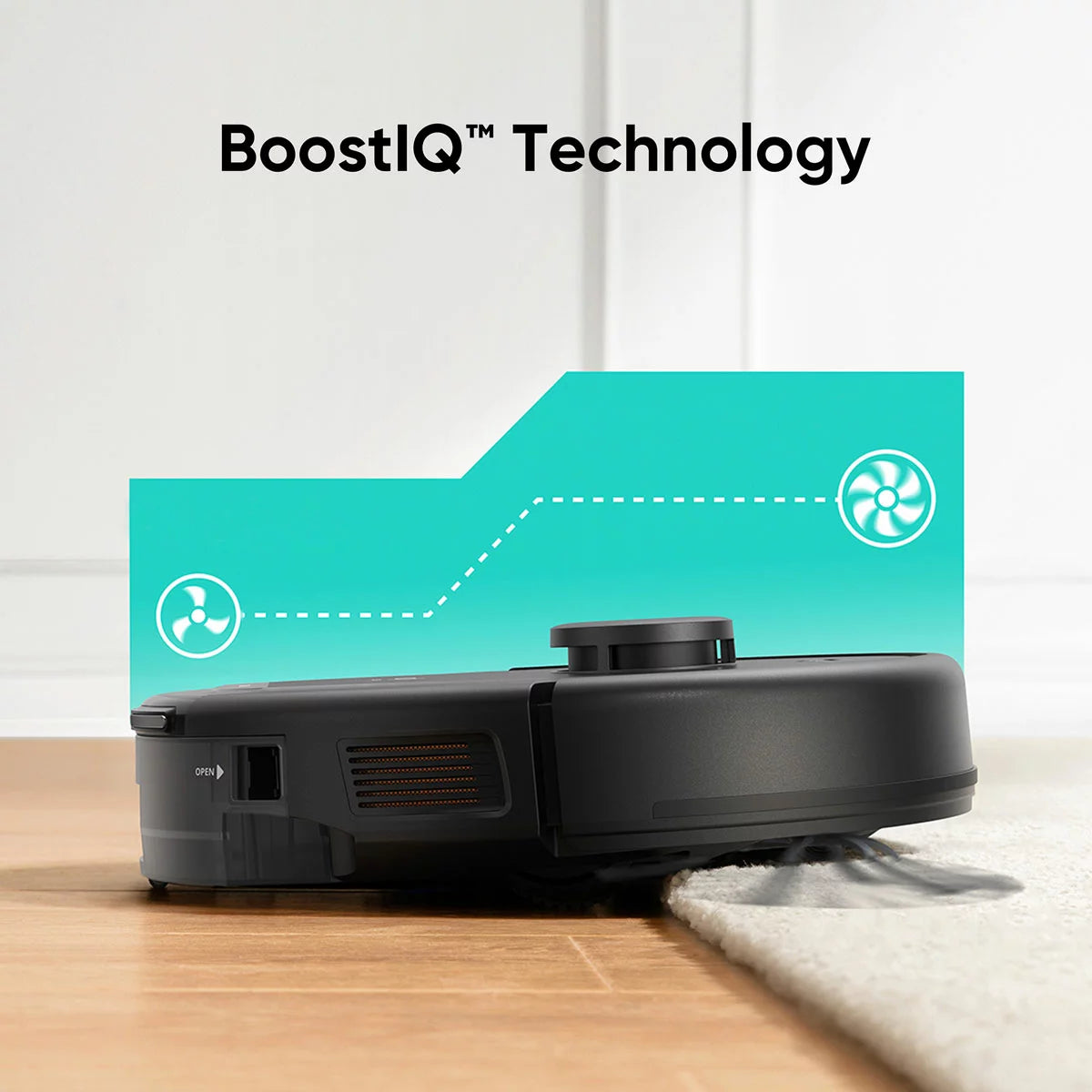 eufy L60 Hybrid Robot Vacuum and Mop with powerful suction and iPath Laser Navigation for smart automated floor cleaning.