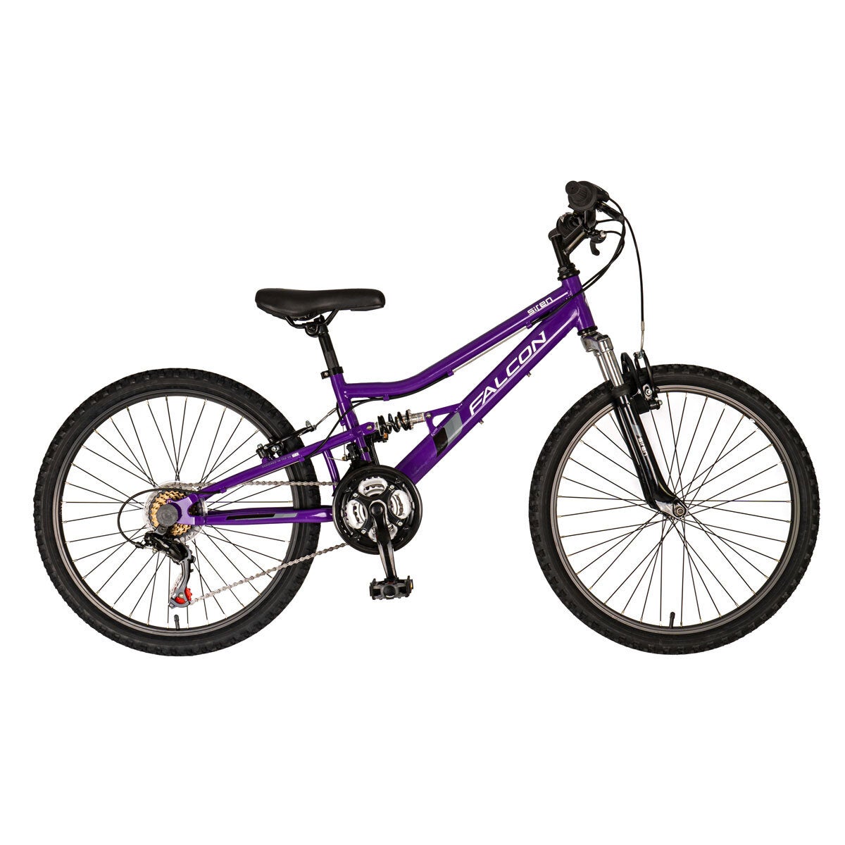 Falcon Siren 24 inch junior mountain bike purple, main view