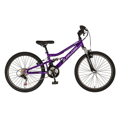 Falcon Siren 24 inch junior mountain bike purple, main view