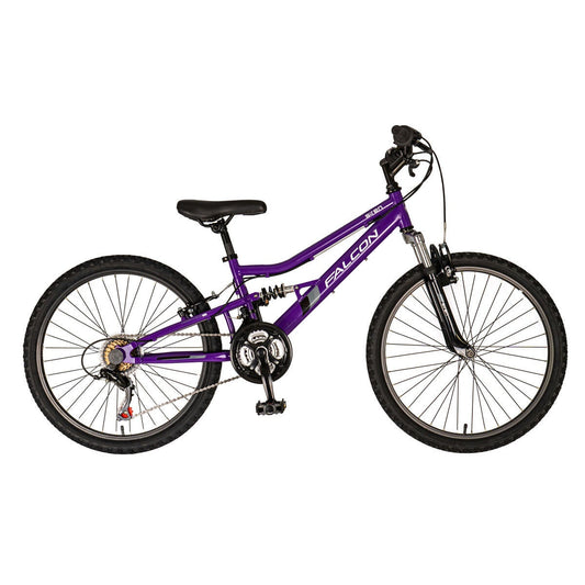 Falcon Siren 24 inch junior mountain bike purple, main view