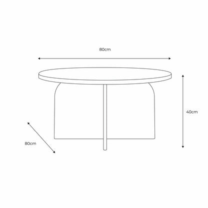 Gallery Amalfi Ember marble coffee table, view 2