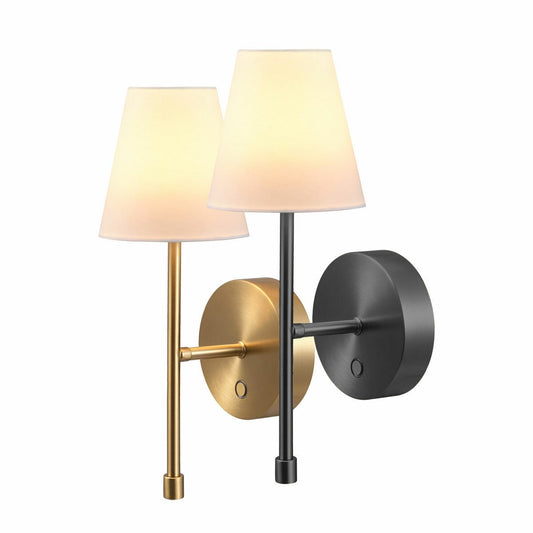 Globe Electric rechargeable LED wall sconce 2 pack, main view