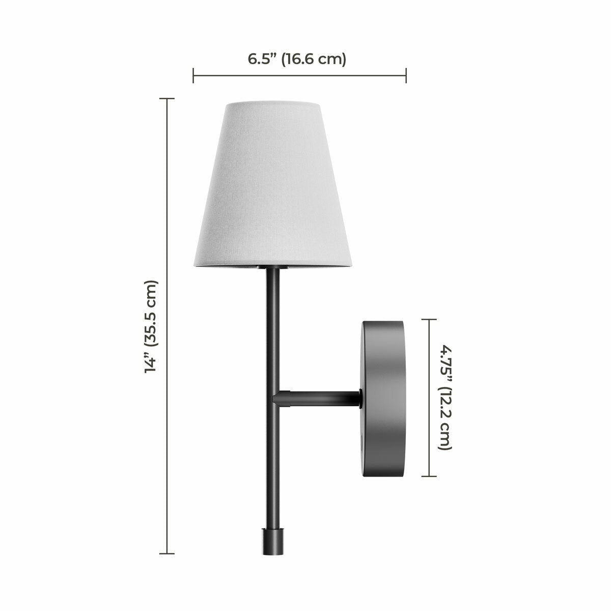 Globe Electric rechargeable LED wall sconce 2 pack, view 4