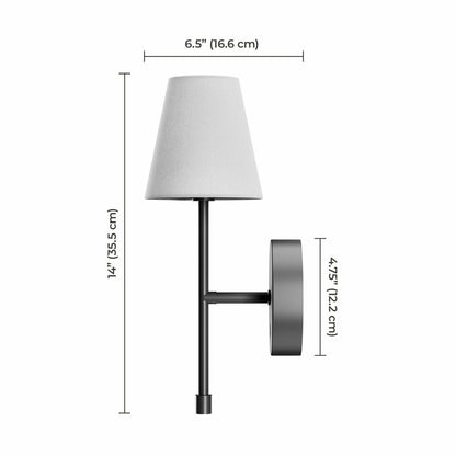 Globe Electric rechargeable LED wall sconce 2 pack, view 4
