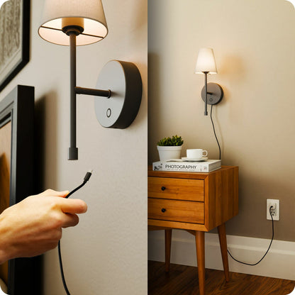 Globe Electric rechargeable LED wall sconce 2 pack, view 5