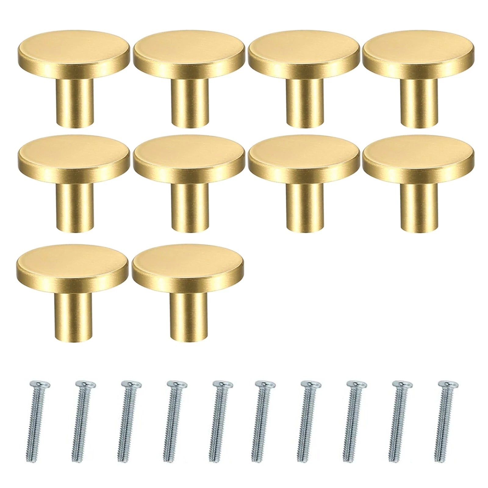 10 piece cabinet door knob set for cupboard drawer furniture kitchen and DIY replacement handles UK-1