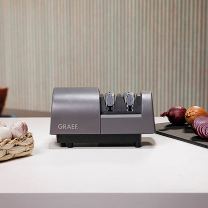 Graef SG520 electric knife sharpener quartz grey, view 5