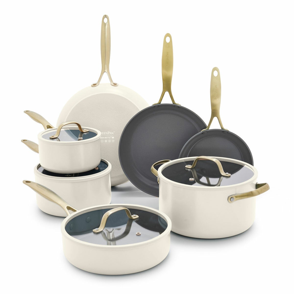 GreenPan Jewel Pro 15 piece ceramic cookware set, main view
