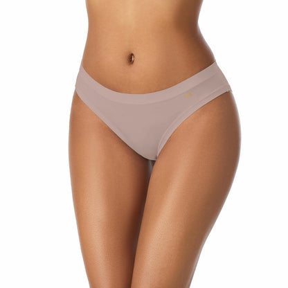 Halston ladies stretch bikini briefs 4 pack, view 4