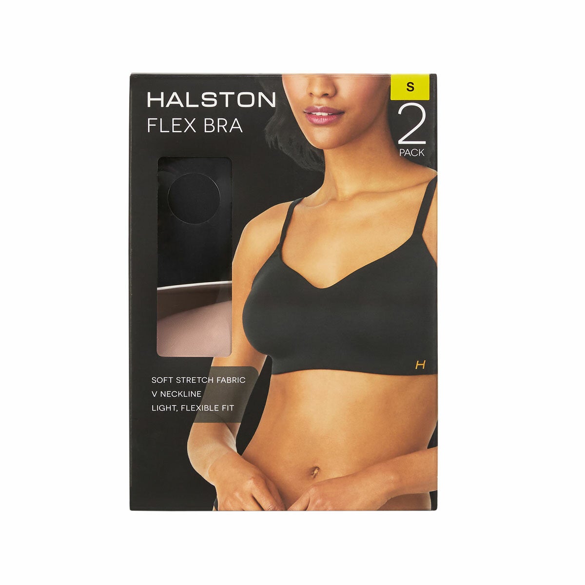 Halston women's Flex bra two pack, view 4