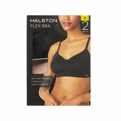 Halston women's Flex bra two pack, view 4