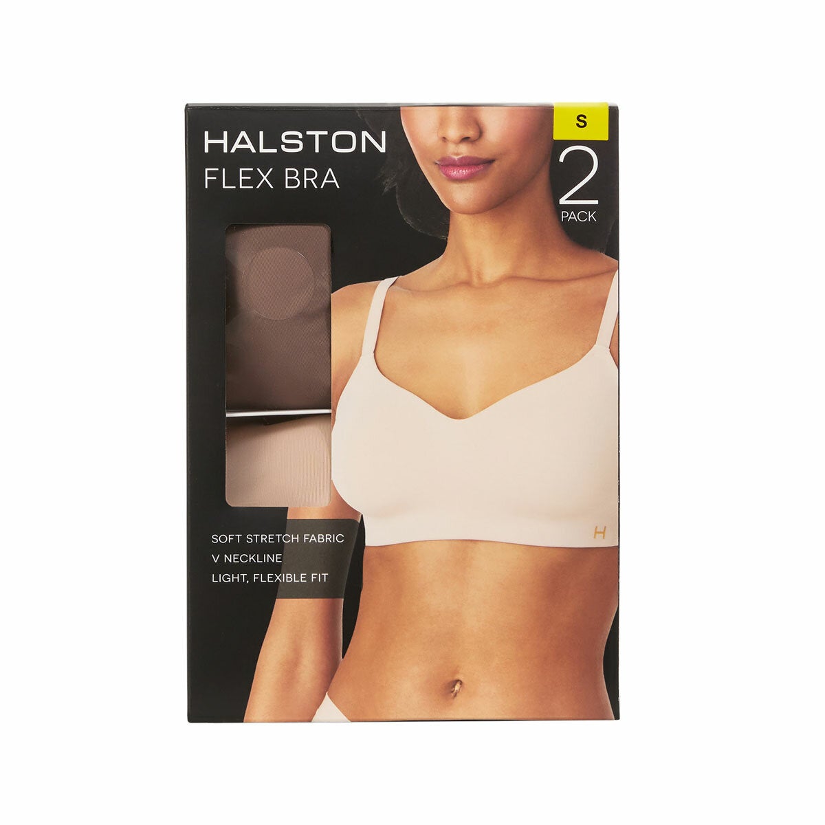 Halston women's Flex bra two pack, view 5