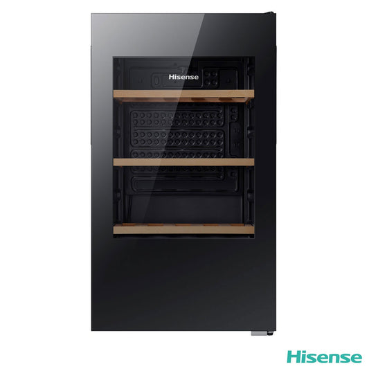 Hisense RW12D4NWG0 30 bottle cooler black, main view