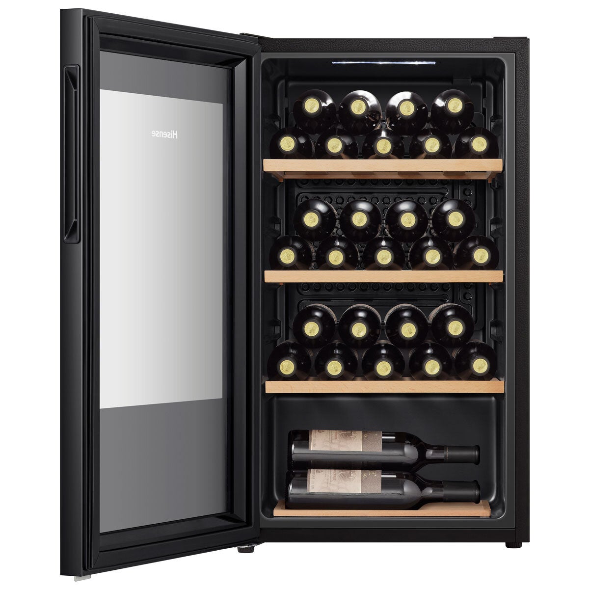 Hisense RW12D4NWG0 30 bottle cooler black, view 3