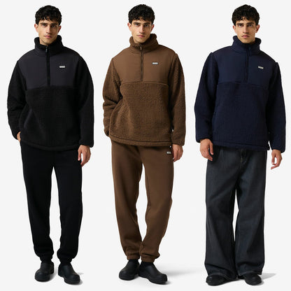 Hunter men's half zip borg fleece, main view