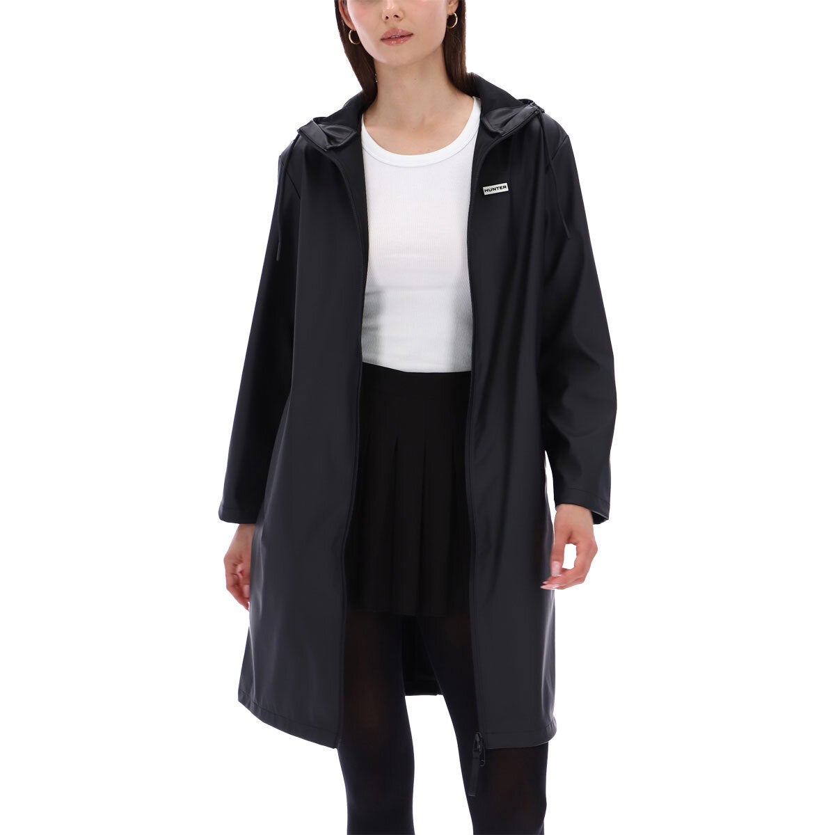 Hunter women's Bay PU rain coat, view 4