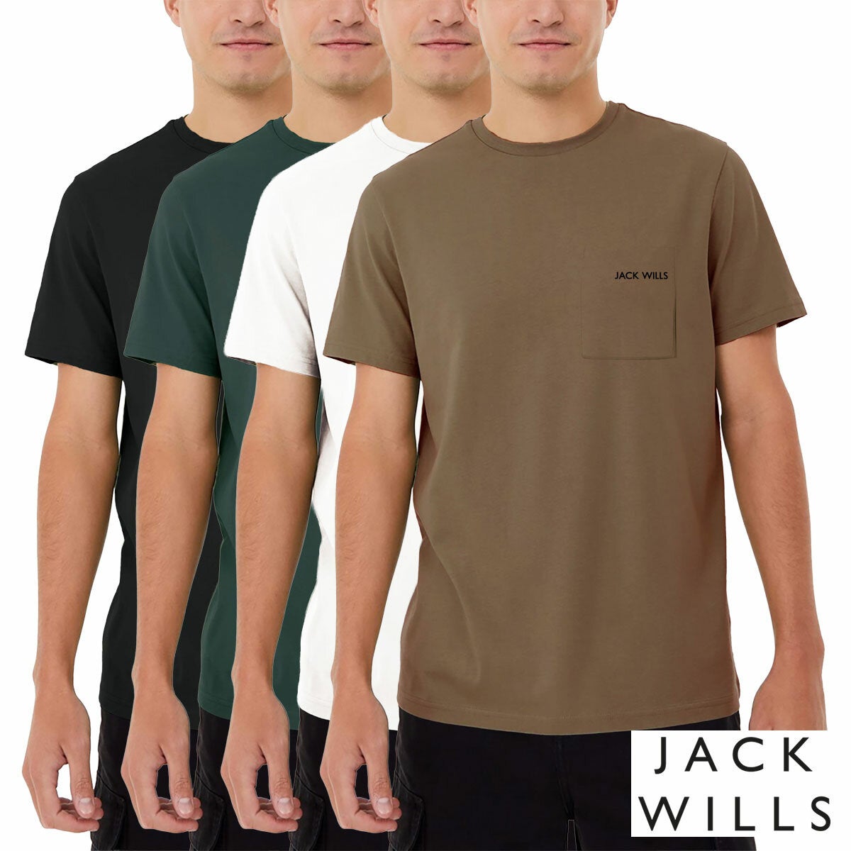 Jack Wills men's short sleeve pocket t-shirt, main view