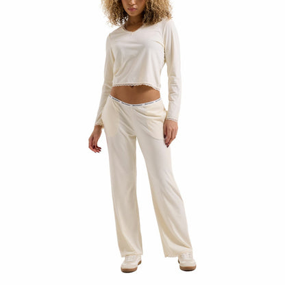Juicy Couture women's waffle velour lounge set, view 3