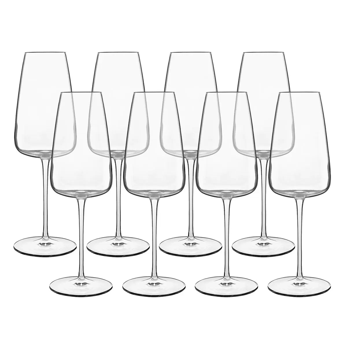 Luigi Bormioli Talismano Crystal Flute Glasses 400ml 8 Pack | Premium Sparkling Wine Clarity | Champagne & Celebration Dining