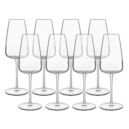 Luigi Bormioli Talismano Crystal Flute Glasses 400ml 8 Pack | Premium Sparkling Wine Clarity | Champagne & Celebration Dining