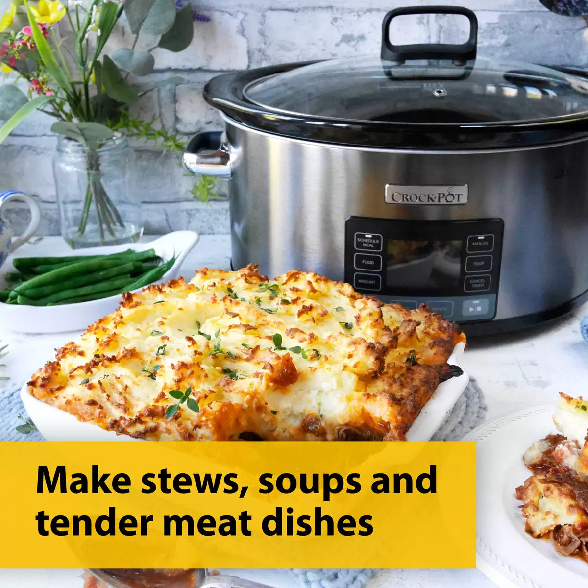 Crockpot TimeSelect 5.6L Digital Slow Cooker CSC066 | Programmable Precision Cooking | Busy Families & Home Cooks