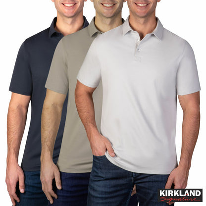 Kirkland Signature men's Pima cotton polo, main view
