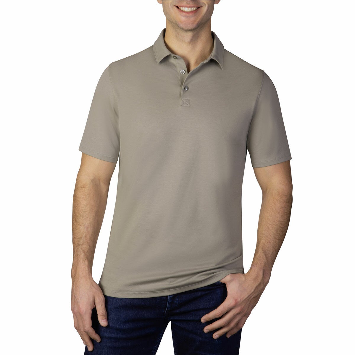 Kirkland Signature men's Pima cotton polo, view 3