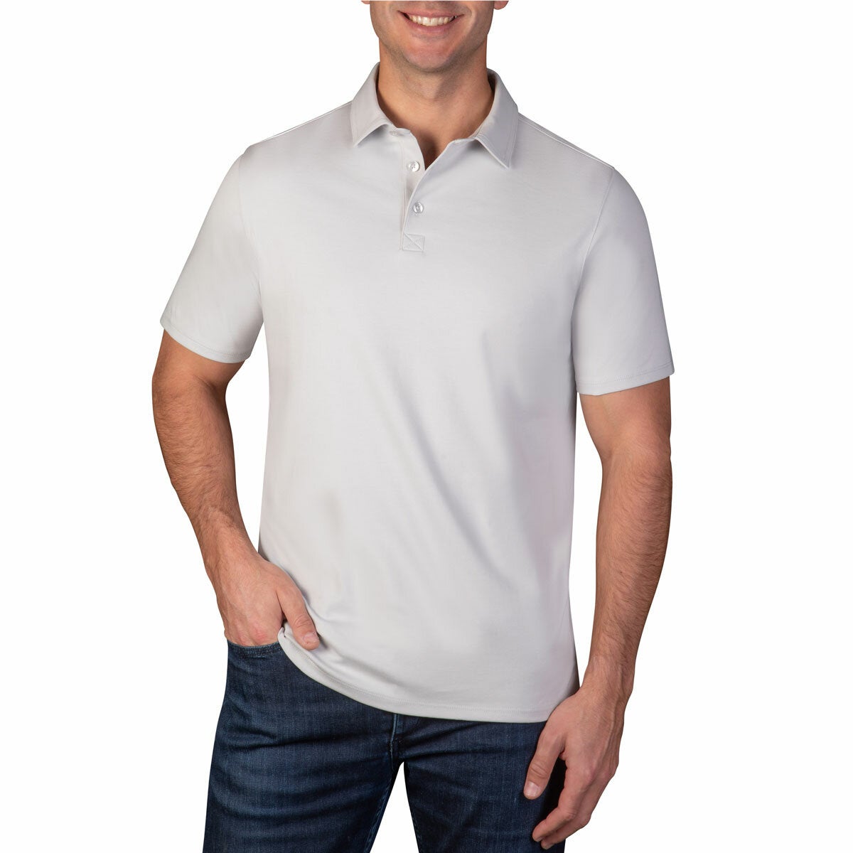 Kirkland Signature men's Pima cotton polo, view 4