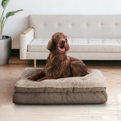 Kirkland Signature pillow top gusseted pet bed, main view