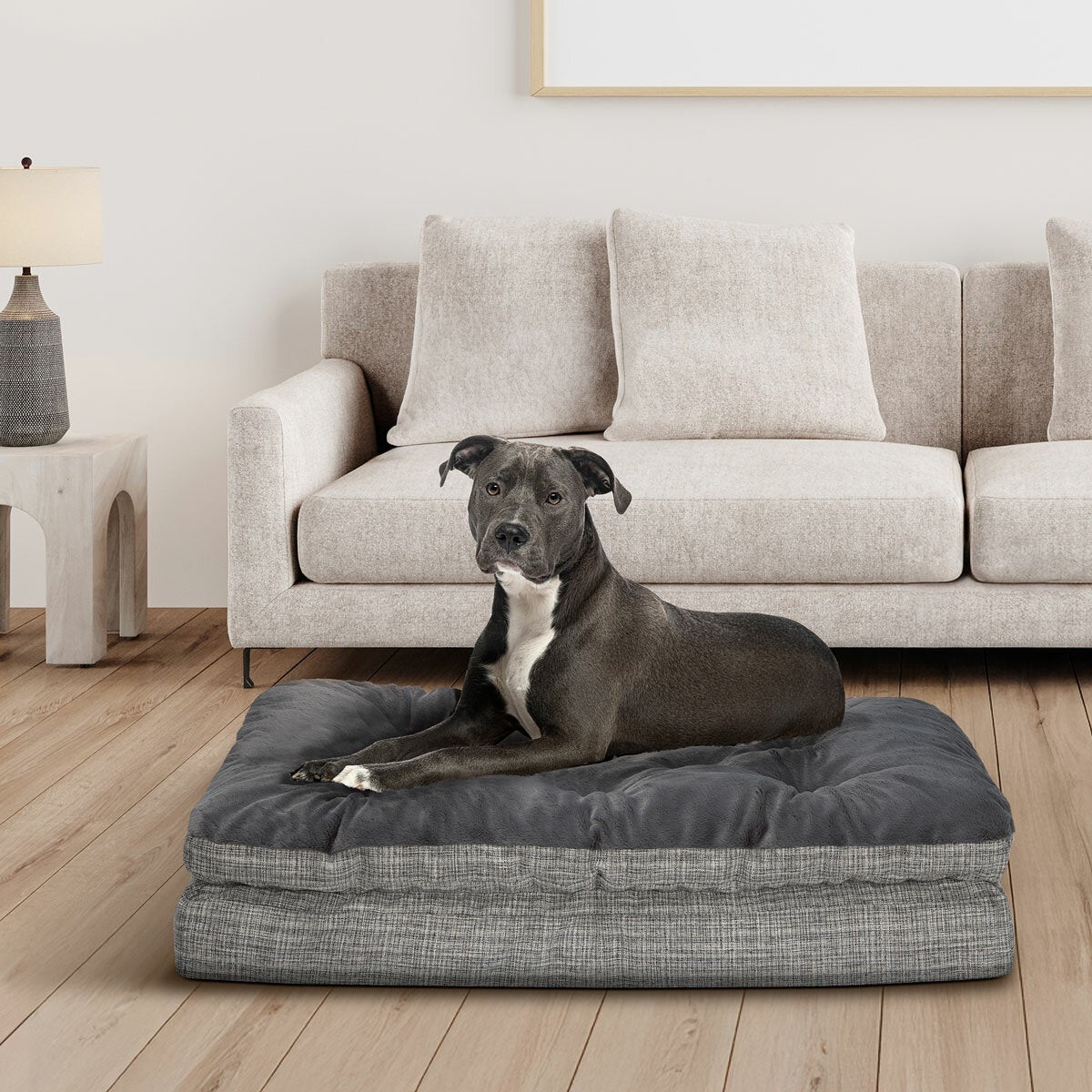 Kirkland Signature pillow top gusseted pet bed, view 2