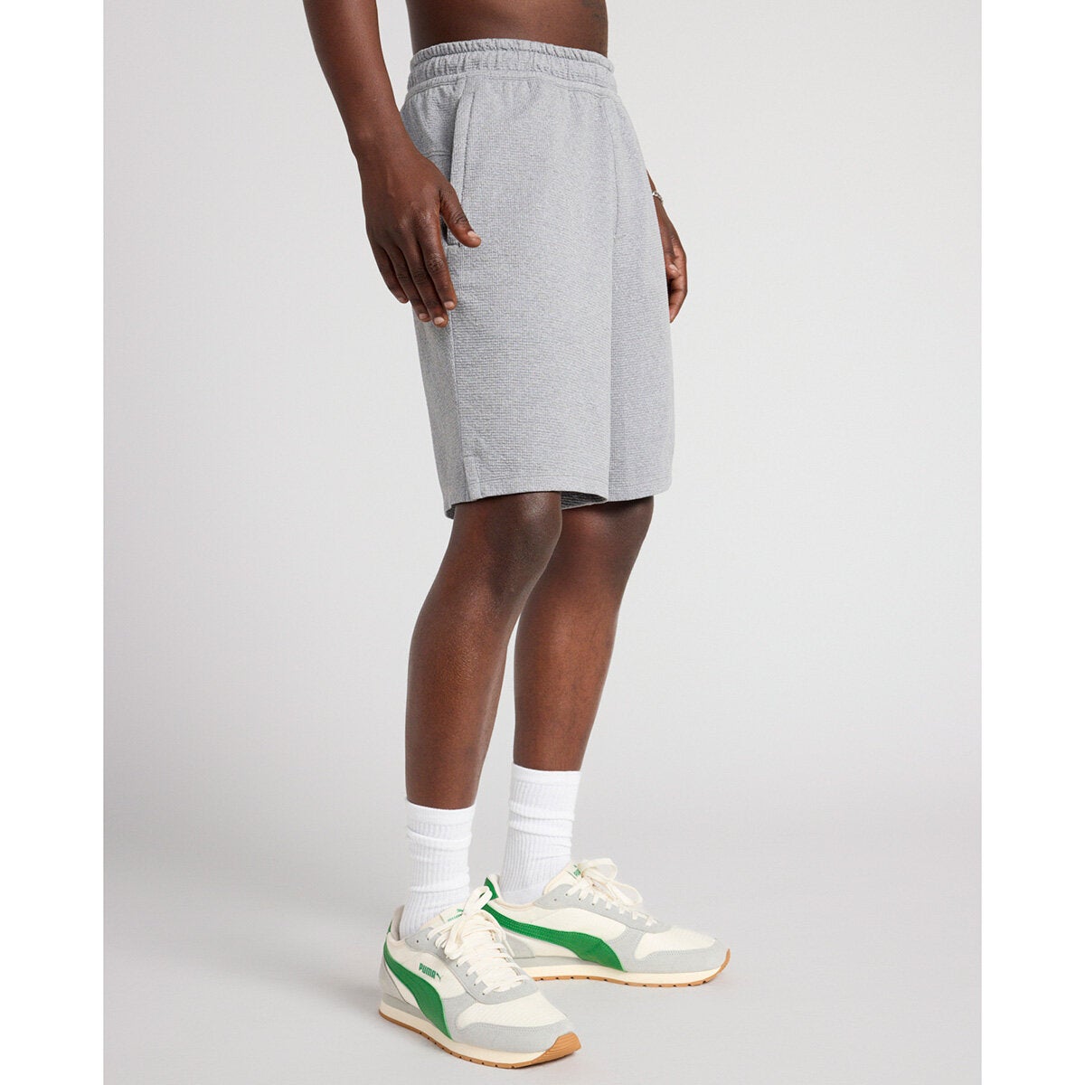 Mondetta men's active double-knit shorts, view 3