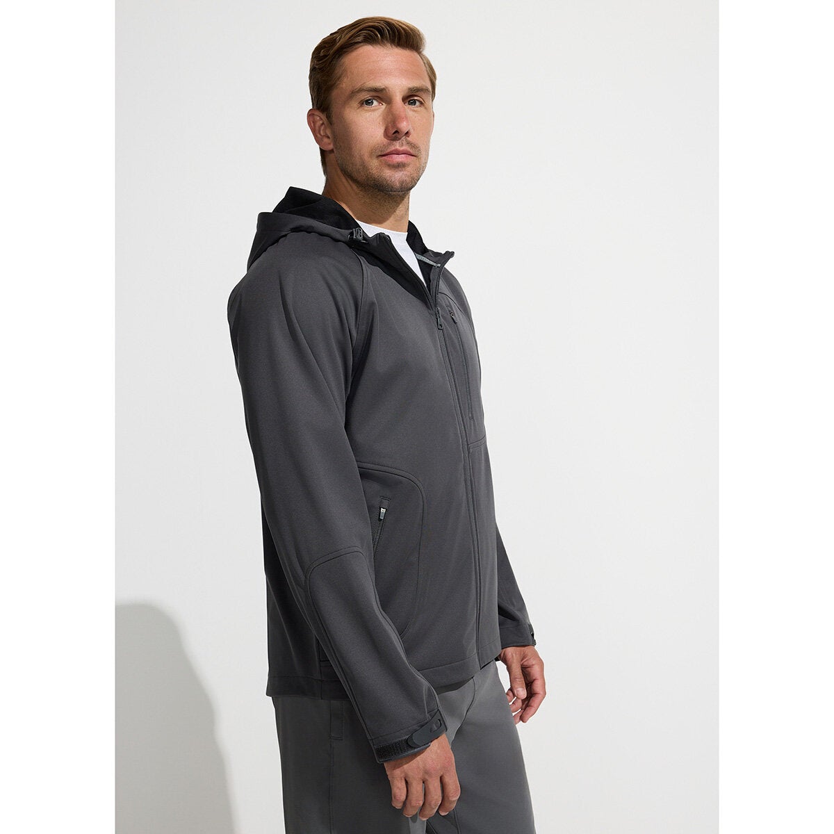 Mondetta men's Axiom jacket grey, view 3