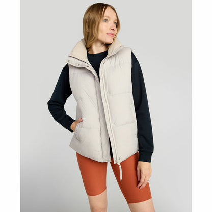 Mondetta women's puffer vest cream, view 2