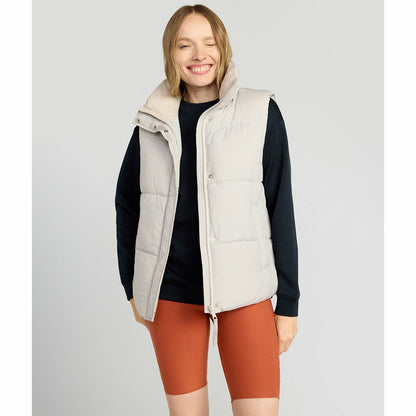 Mondetta women's puffer vest cream, view 3