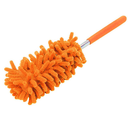 Telescopic Extendable Magic Microfibre Cleaning Feather Duster Extending Brush | Adjustable Long Reach Dusting Tool for Home & Car Cleaning