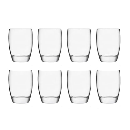 Luigi Bormioli Michelangelo D.O.F Glasses 345ml 8 Pack | Premium Italian Crystal Durability | Ideal for Home Bars & Whiskey Lovers