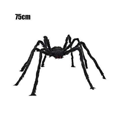 30cm Soft Hairy Black Halloween Spider – Flexible Indoor & Outdoor Prop