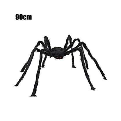 30cm Soft Hairy Black Halloween Spider – Flexible Indoor & Outdoor Prop