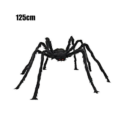 30cm Soft Hairy Black Halloween Spider – Flexible Indoor & Outdoor Prop