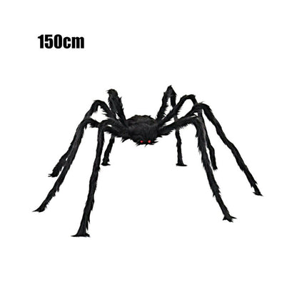 30cm Soft Hairy Black Halloween Spider – Flexible Indoor & Outdoor Prop