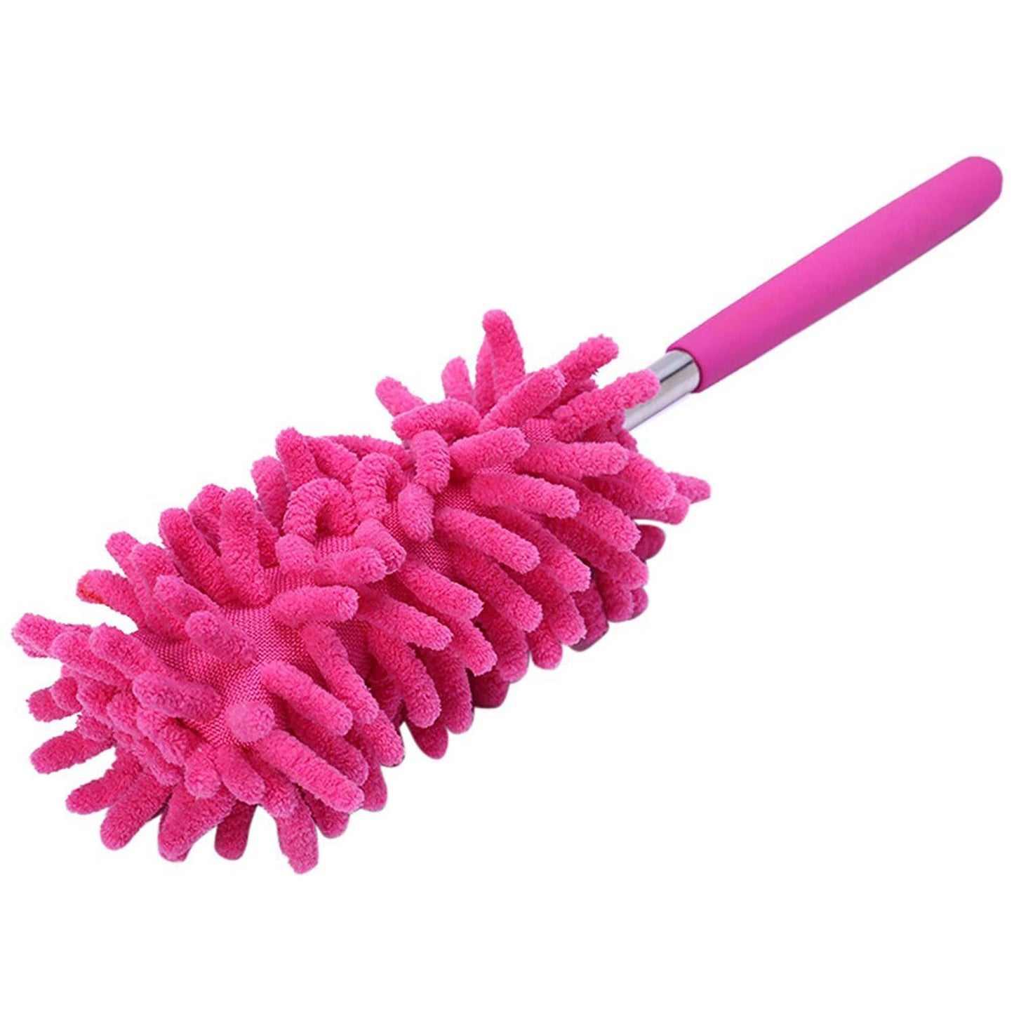 Telescopic Extendable Magic Microfibre Cleaning Feather Duster Extending Brush | Adjustable Long Reach Dusting Tool for Home & Car Cleaning