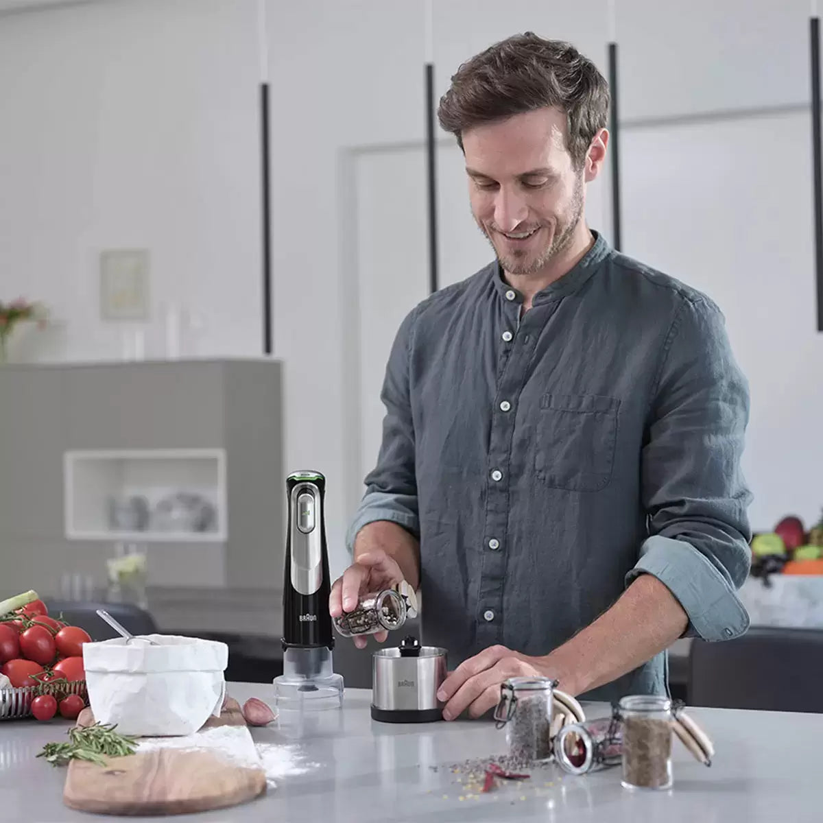 Braun Multi Quick Hand Blender MQ9138XI | Powerful ActiveBlade Technology | Home Chefs & Everyday Cooking