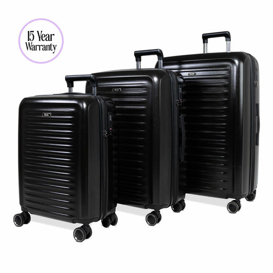 Rock Legacy hardside 3 piece suitcase set, main view