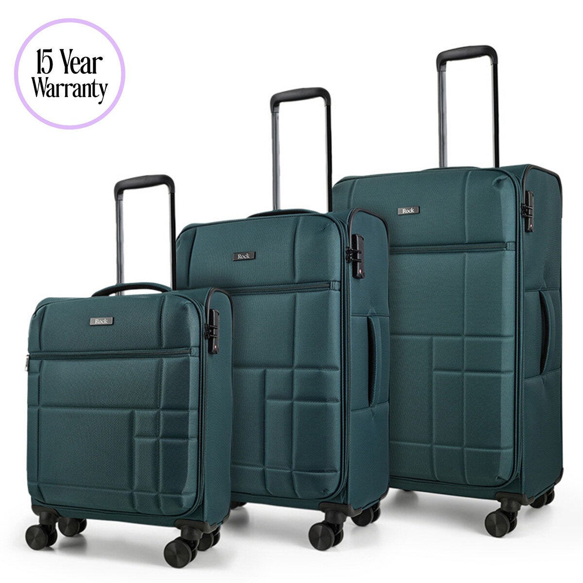 Rock Tokyo softside suitcase set, view 2