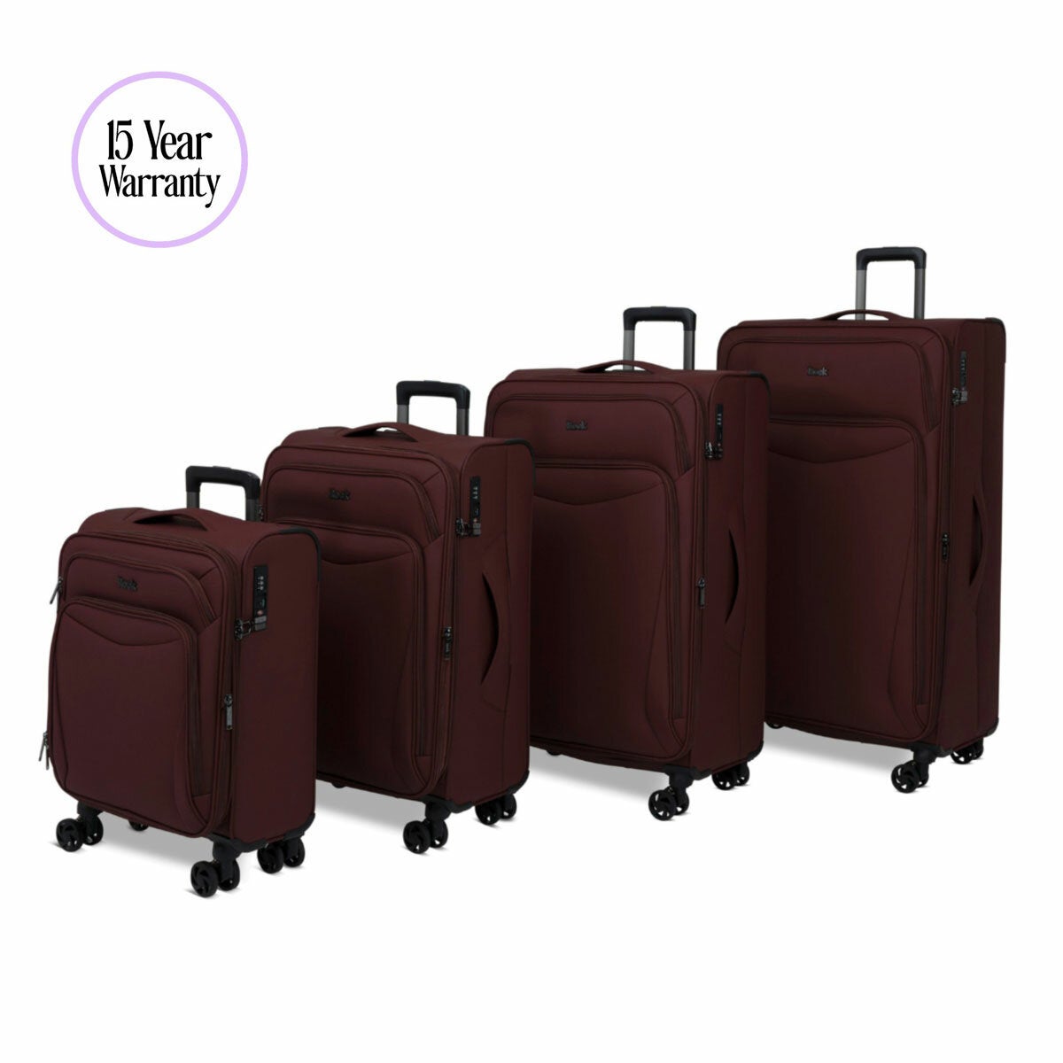 Rock Vitality softside suitcase set, view 2