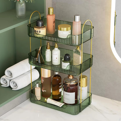 3 tier cosmetic makeup organiser shelf for perfumes, skincare and beauty storage-2